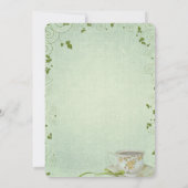 誕生日ブランチとティーカップ招待状 招待状 (裏面)