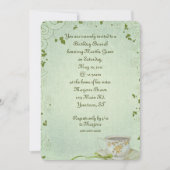 誕生日ブランチとティーカップ招待状 招待状 (正面)