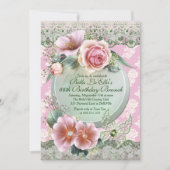 誕生日ブランチマザーズ昼食会招待状 招待状 (正面)