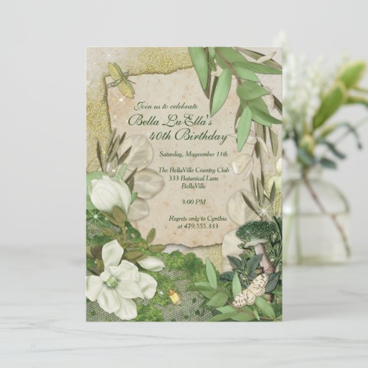 誕生日ブランチマザーズ昼食会招待状 招待状 (スタンド正面)