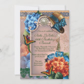 誕生日ブランチマザーズ昼食会招待状 招待状 (正面)