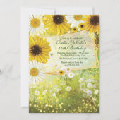 誕生日ブランチマザーズ昼食会招待状 招待状 (正面)