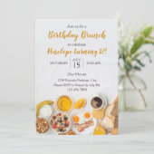 誕生日ブランチ招待状 招待状 (スタンド正面)