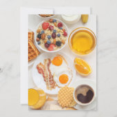 誕生日ブランチ招待状 招待状 (裏面)