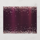 誕生日ブルゴーニュのバラ金ゴールド予算が日付を保存 チラシ (裏面)