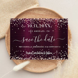 誕生日ブルゴーニュバラ金ゴールド保存日 セーブザデート