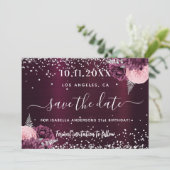 誕生日ブルゴーニュ銀のフローラは日付を保存 セーブザデート (スタンド正面)