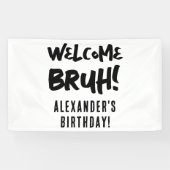 誕生日ブルボーイズ10代の若者10代のボーイウェルカム 横断幕 (横)