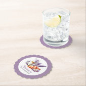 誕生日ブルンチウォーターカラーマカロンとクロワッサン ペーパーコースター (インサイチュ)