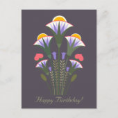 誕生日ブルーエジプトロータスオーナメントCC1020 ポストカード (正面)