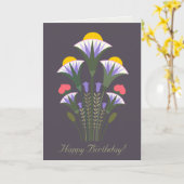 誕生日ブルーエジプトロータスオーナメントCC1021 カード (黄色い花)