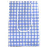 誕生日ブルーコーンフラワーブーケ ミディアムペーパーバッグ (裏面)