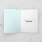 誕生日ブルーバードモーニングミストで歌う カード (内部)