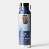 誕生日ブルーフォトマン神話の伝説 ウォーターボトル (正面)