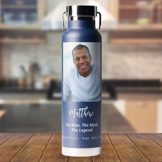 誕生日ブルーフォトマン神話の伝説 ウォーターボトル