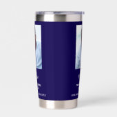 誕生日ブルーフォトマン神話の伝説 保温保冷タンブラー (左面)