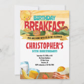 誕生日ブレックファスト招待状 招待状 (正面)