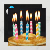 誕生日ブレックファーストブランチ 招待状 (正面/裏面)