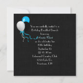 誕生日ブレックファーストブランチ 招待状 (裏面)