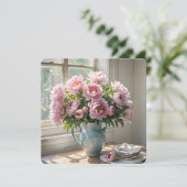 誕生日ブレックファーストブルンチピーオンブーケ 招待状 (スタンド正面)