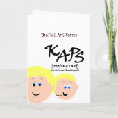 誕生日ブロンデヘアパパスfrom Son カード (裏面)