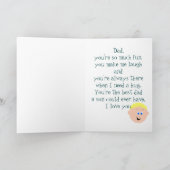 誕生日ブロンデヘアパパスfrom Son カード (内部)