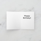 誕生日ブロントサウルス！ カード (内部)