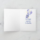 誕生日ブーケバルーンパンシーガーデンフラワー カード (内部)