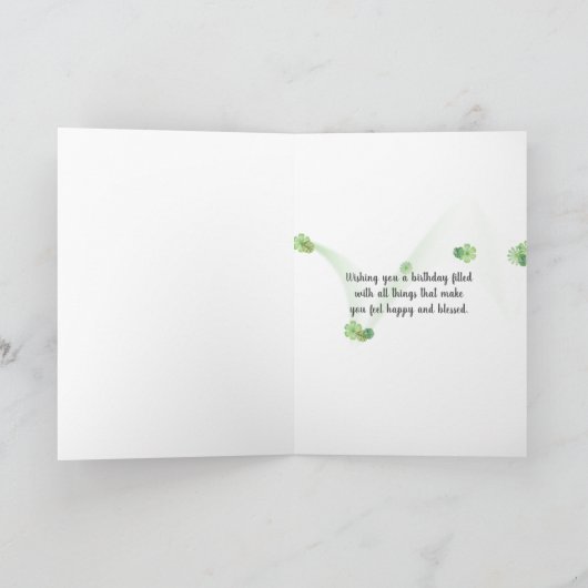 誕生日ブーケ カード (内部)