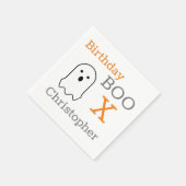 誕生日ブー幽霊 スタンダードカクテルナプキン (角)