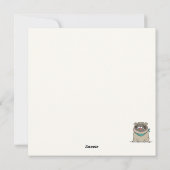 誕生日プグホリデーカード シーズンカード (裏面)