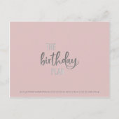 誕生日プラン：はがき ポストカード (正面)