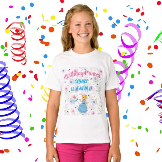 誕生日プリンセスガールTシャツ Tシャツ