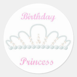 誕生日プリンセスシール ラウンドシール
