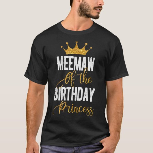 誕生日プリンセスマッチングファミリの概要 Tシャツ (正面)