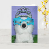 誕生日プリンセスユーモア カード (黄色い花)