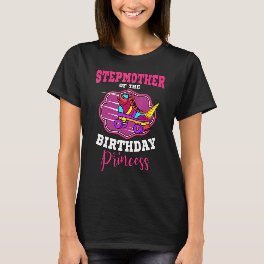 誕生日プリンセスローラースケートの継母 Tシャツ (正面)