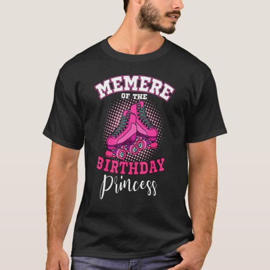 誕生日プリンセスローラースケートの記念の日 Tシャツ (正面)