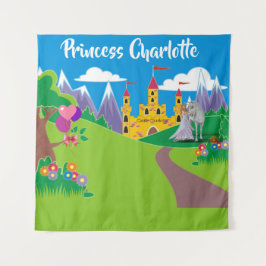 誕生日プリンセス名パーティー自撮り写真ユニコーン タペストリー