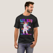 誕生日プリンセス浮動ユニコーンのLil Sis Tシャツ (正面フル)