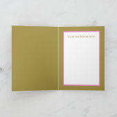 誕生日プリンセス4th誕生日の追加の名前気持ち カード (内部)