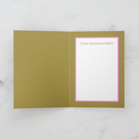 誕生日プリンセス4th誕生日の追加の名前気持ち カード (内部)