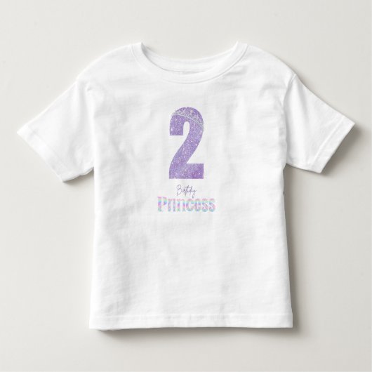 誕生日プリンセス 2歳 Tシャツ (正面)