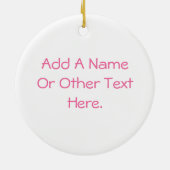 誕生日プリンセスI'm Four T-shirts and Gives セラミックオーナメント (裏面)