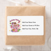 誕生日プリンセスI'm Four T-shirts and Gives ラベル (インサイチュ)