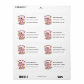 誕生日プリンセスI'm Two T-shirts and Gives ラベル (フルシート)