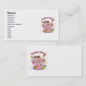 誕生日プリンセスI'm Two T-shirts and Gives 名刺 (正面/裏面)