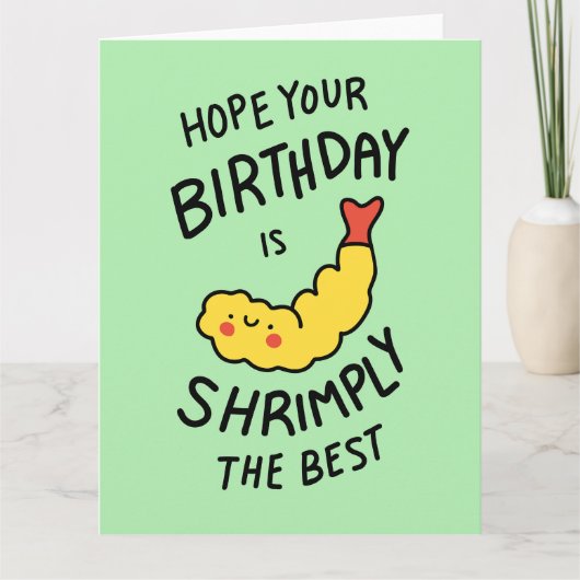 誕生日プリン最高のグリーティングカードを縮める カード (正面)