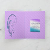 誕生日プレゼントありがとう サンキューカード (内部)