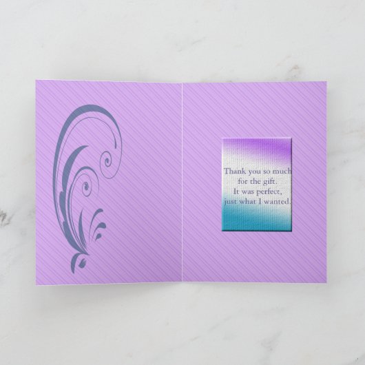 誕生日プレゼントありがとう サンキューカード (内部)